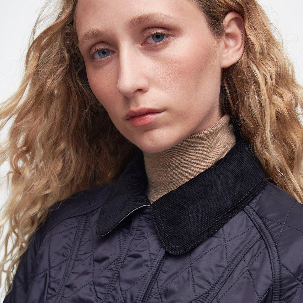 Womens Beadnell Polarquilt Jacket Navy