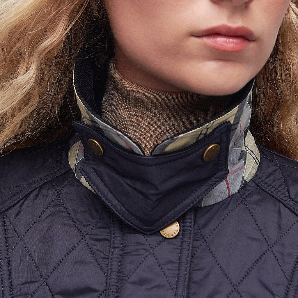 Womens Beadnell Polarquilt Jacket Navy