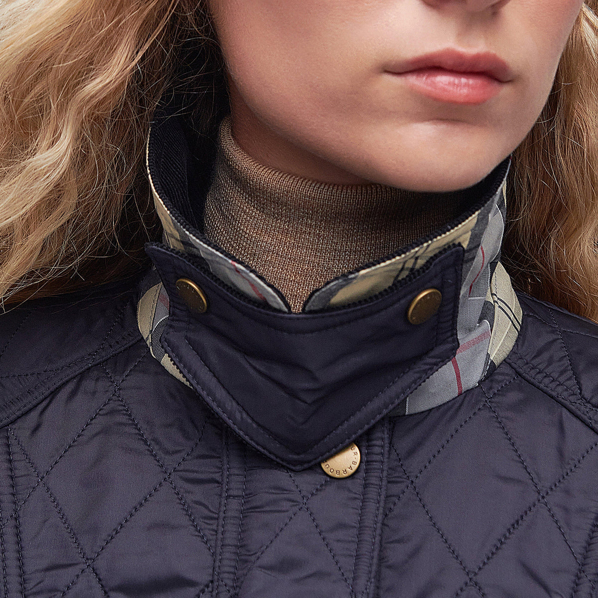 Womens Beadnell Polarquilt Jacket Navy