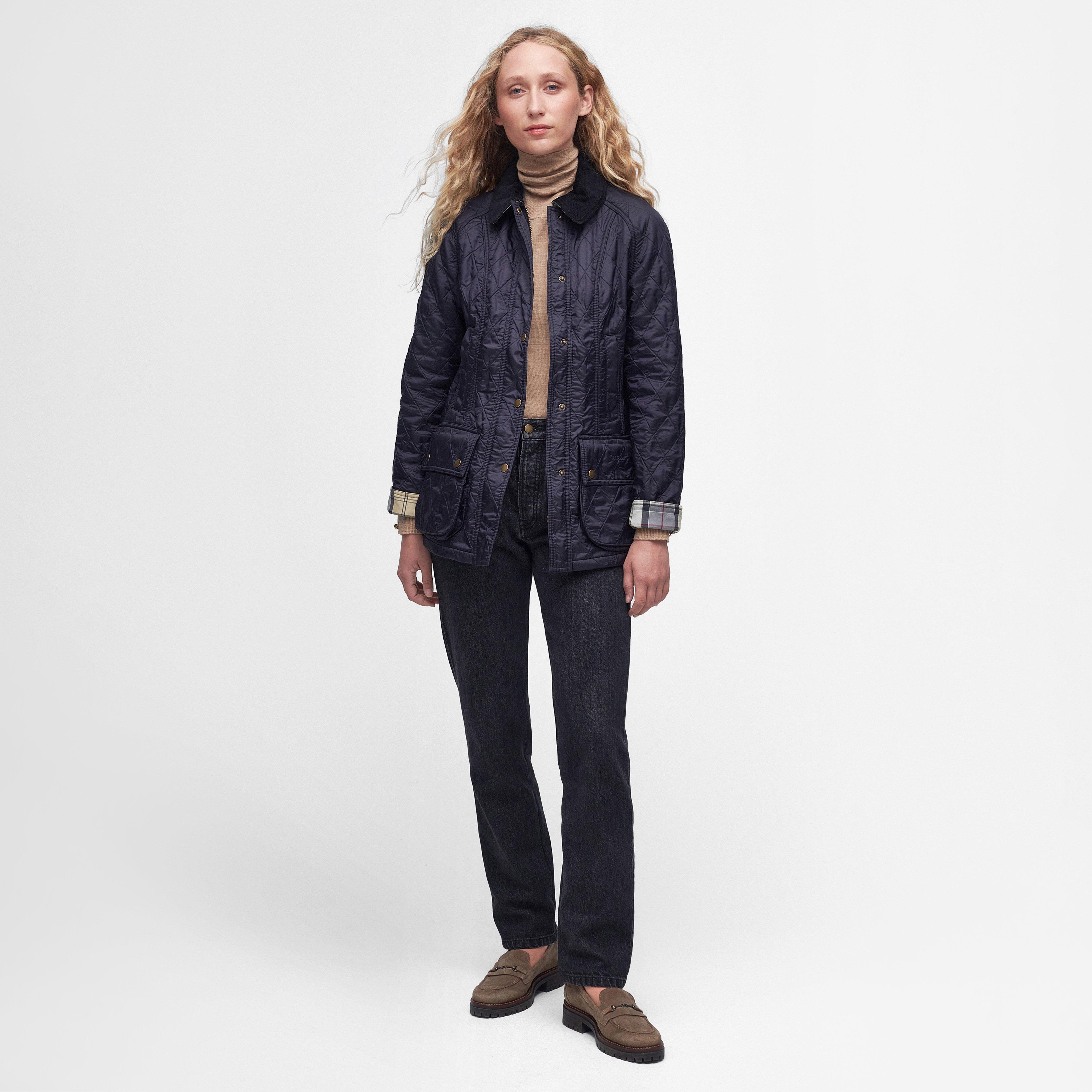 Womens Beadnell Polarquilt Jacket Navy