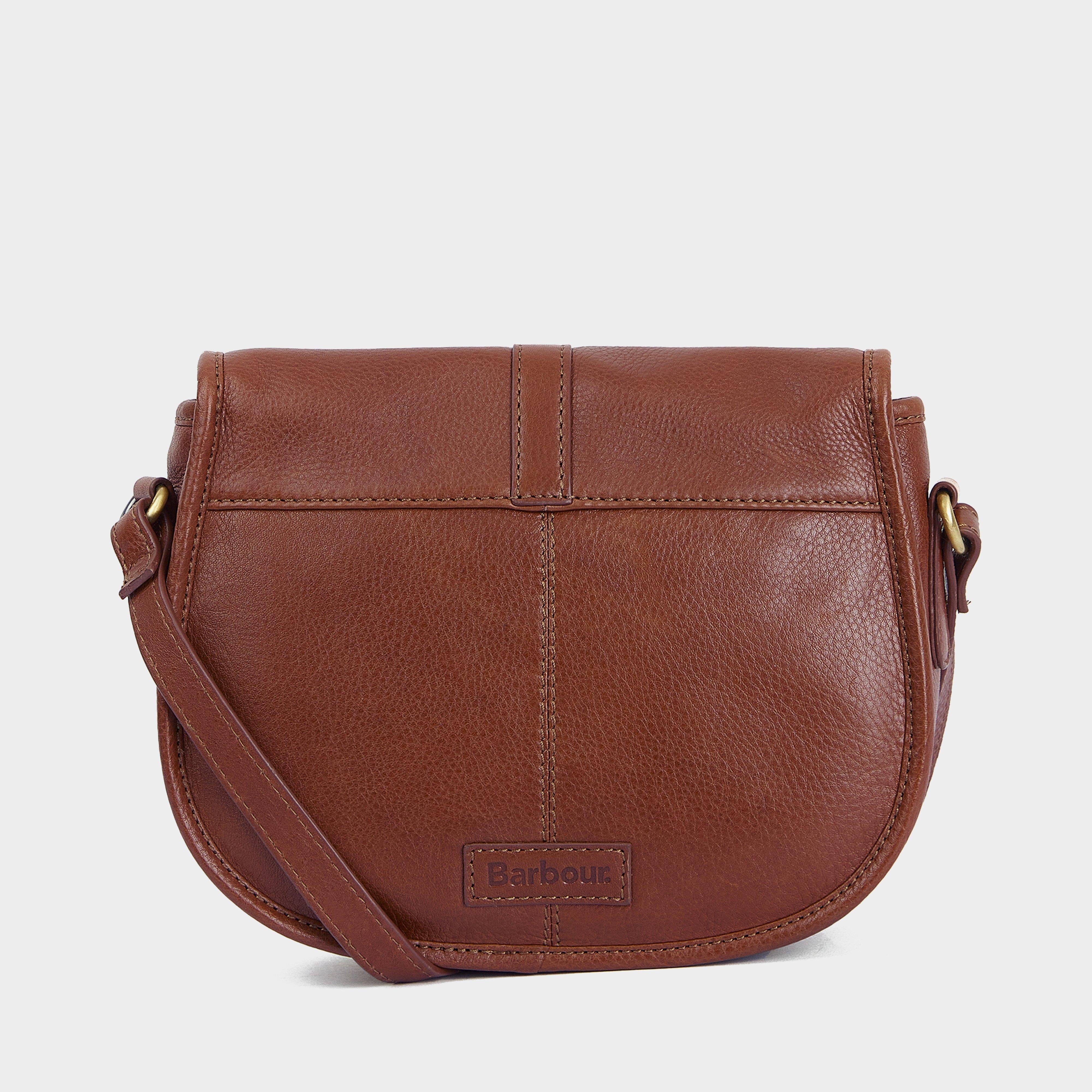 Laire Medium Leather Saddle Bag Brown
