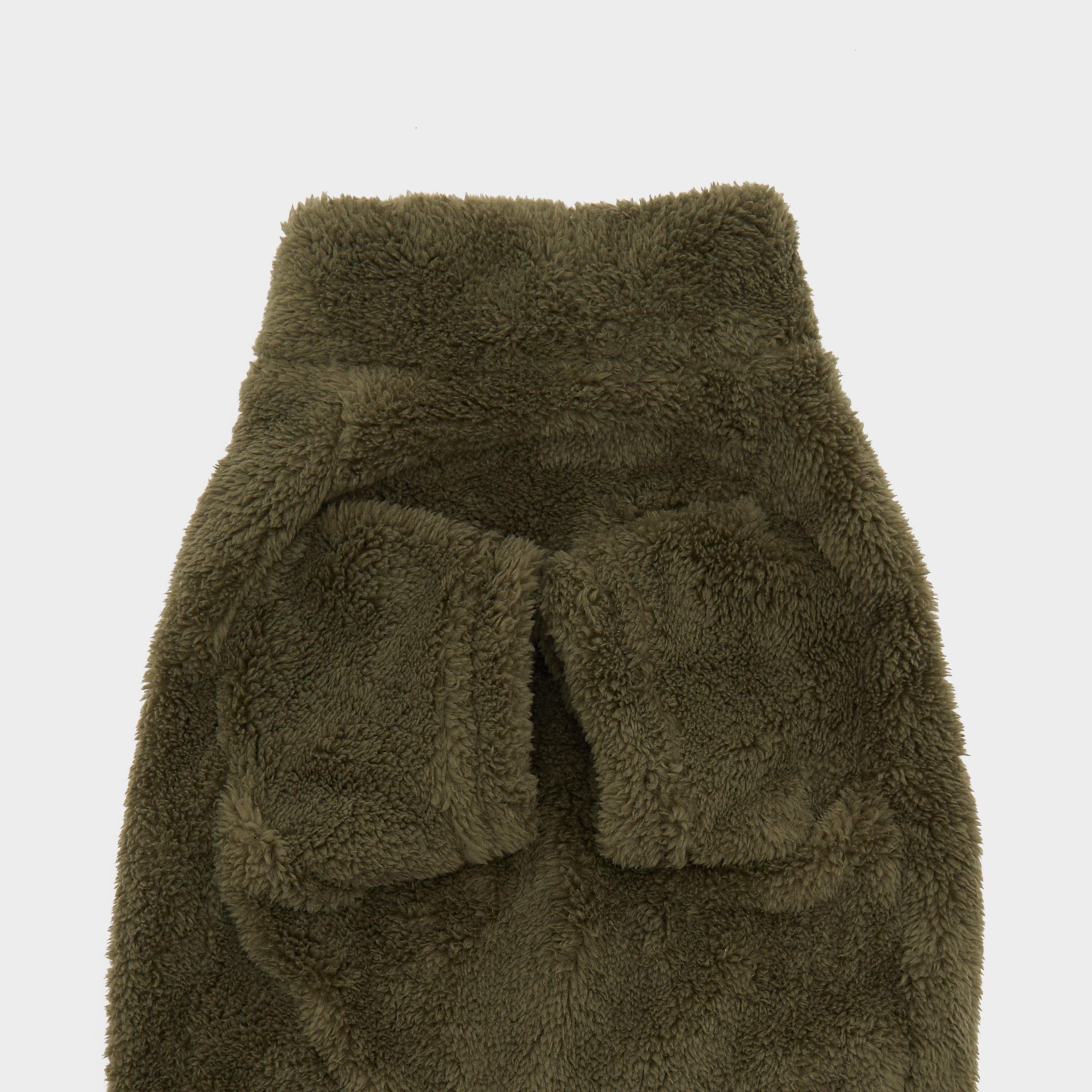 Teddy Fleece Dog Jumper Olive