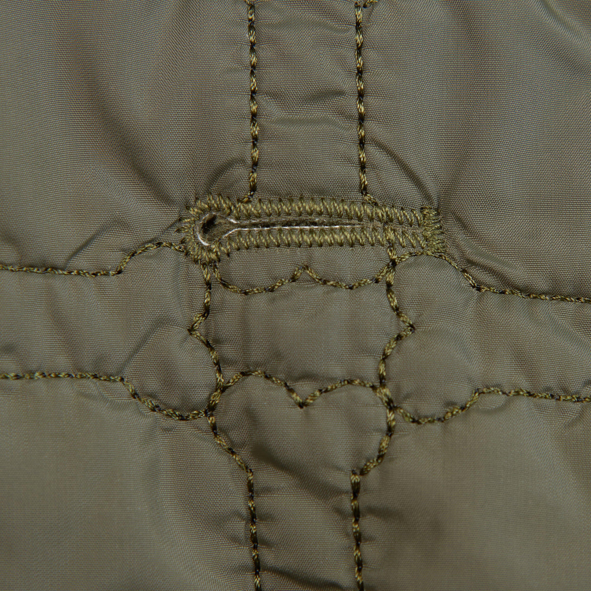 Dog Bone Quilted Dog Coat Dark Olive