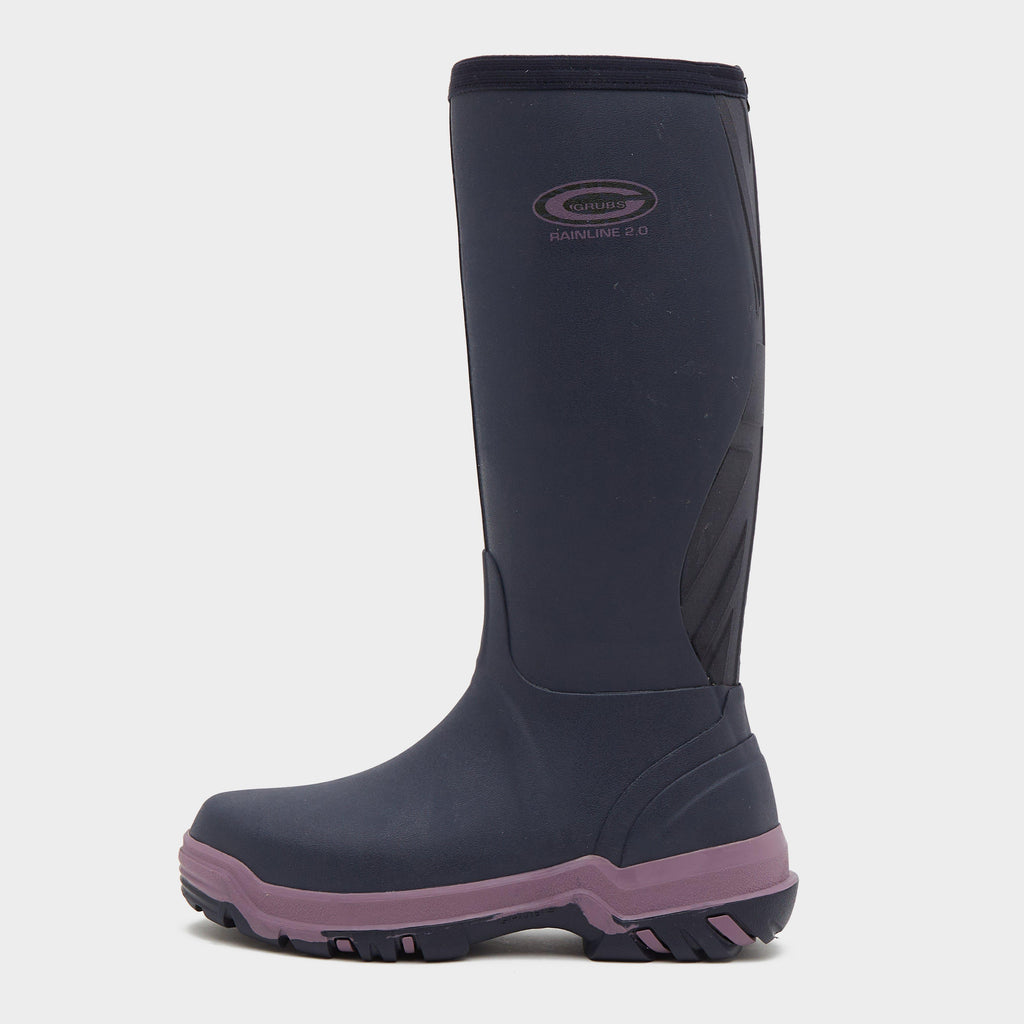 Womens Rainline 2.0 Wellington Boots Aubergine