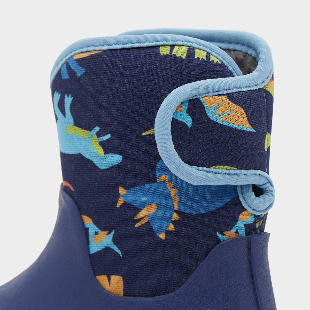 Kids Muddies Puddle 5.0 Wellington Boots Dinosaur/Lime