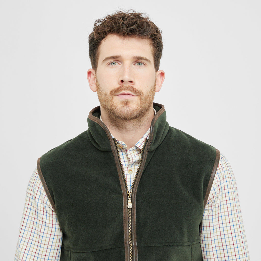 Mens Stenton Technical Fleece Gilet Pine