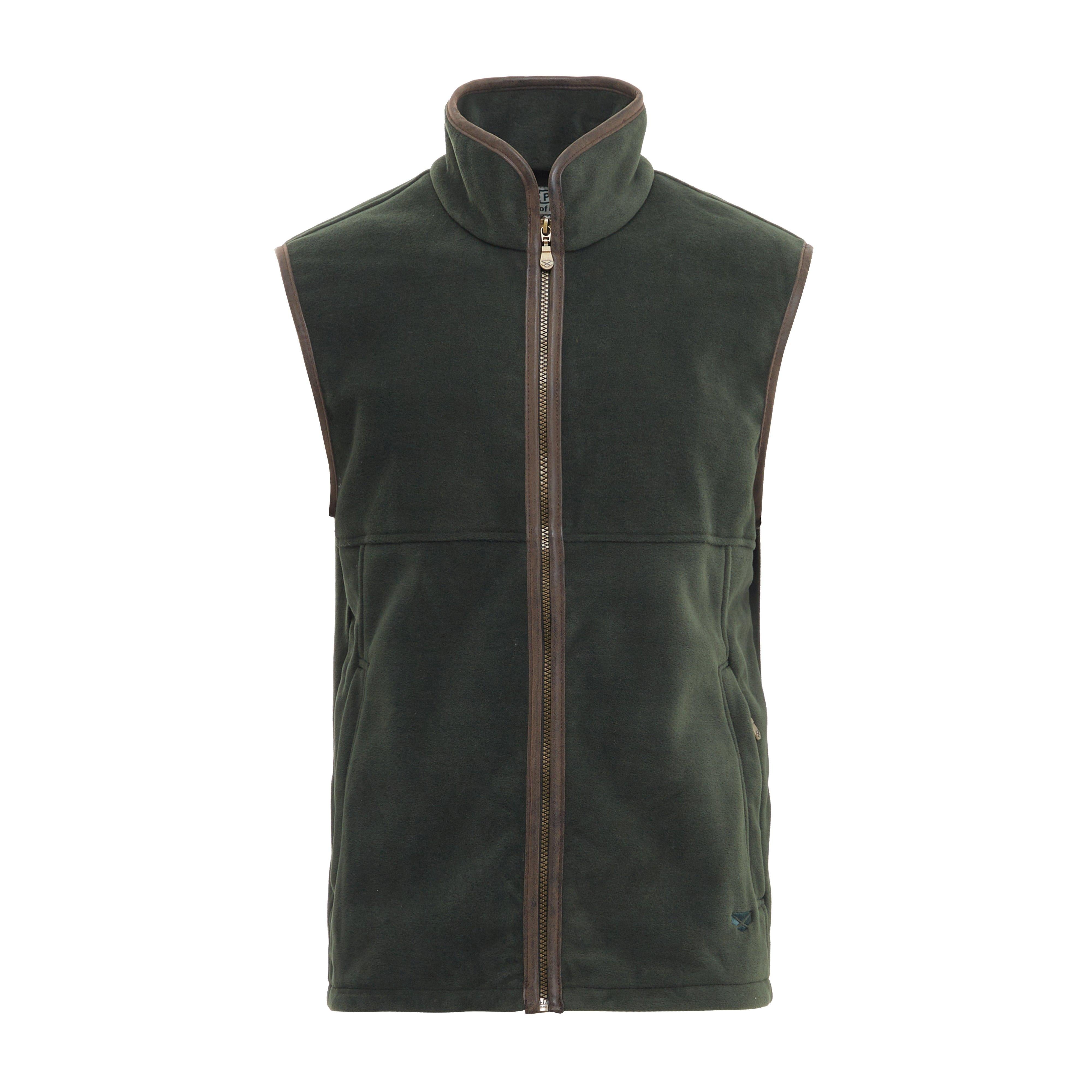 Mens Stenton Technical Fleece Gilet Pine