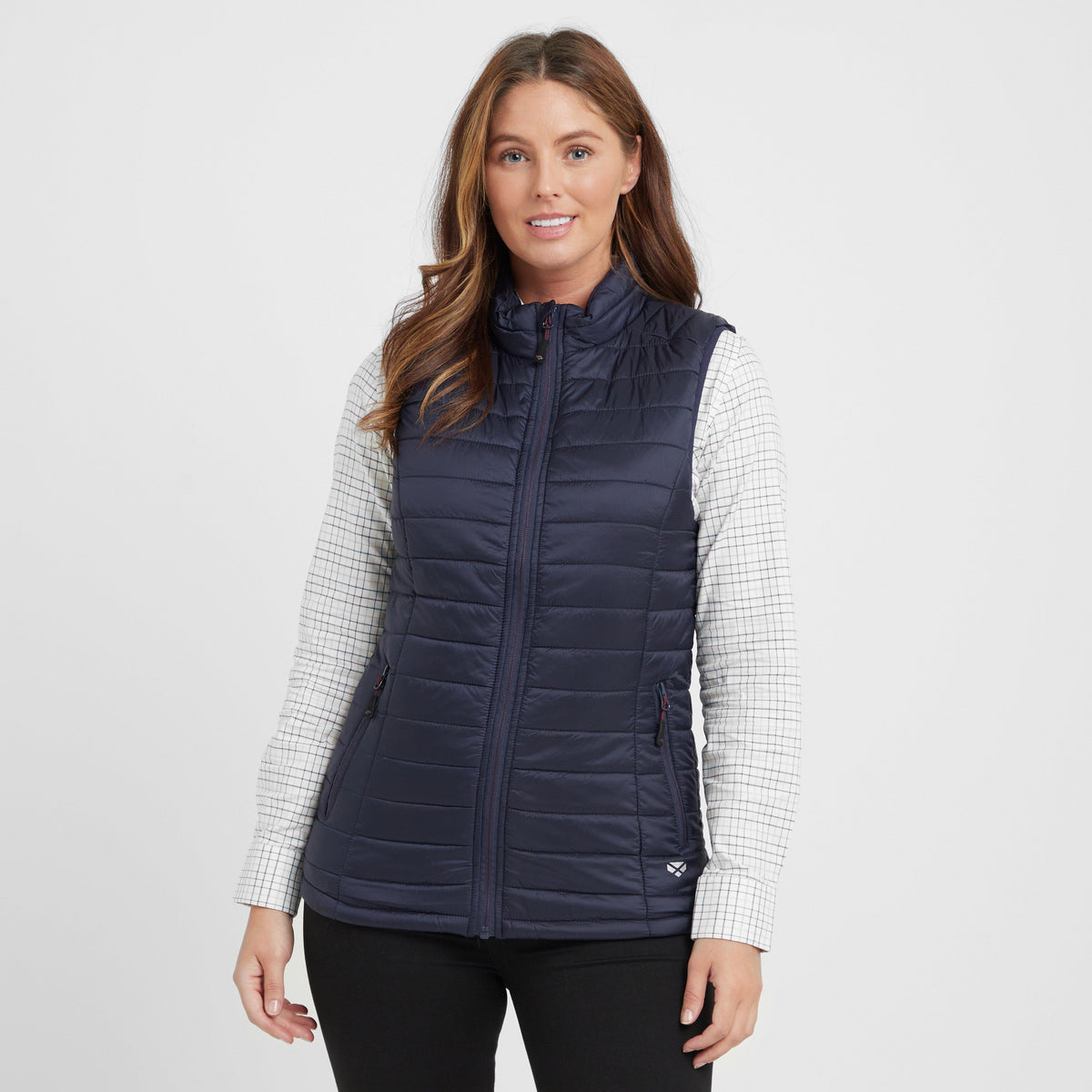 Womens Kingston Rip-Stop Gilet Navy/Merlot