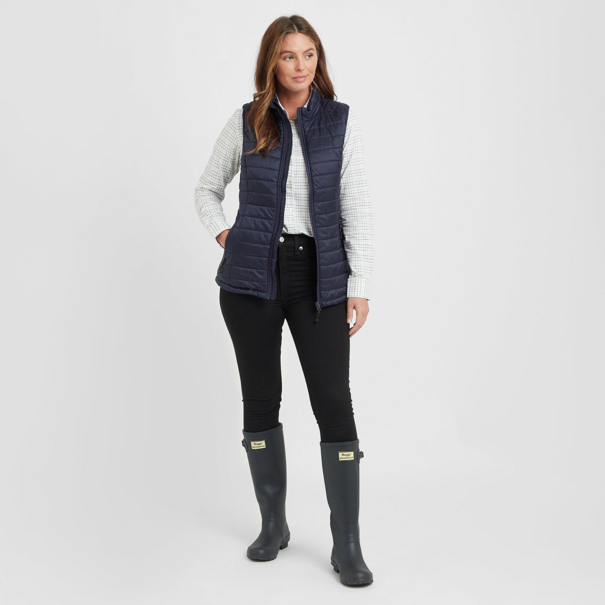 Womens Kingston Rip-Stop Gilet Navy/Merlot