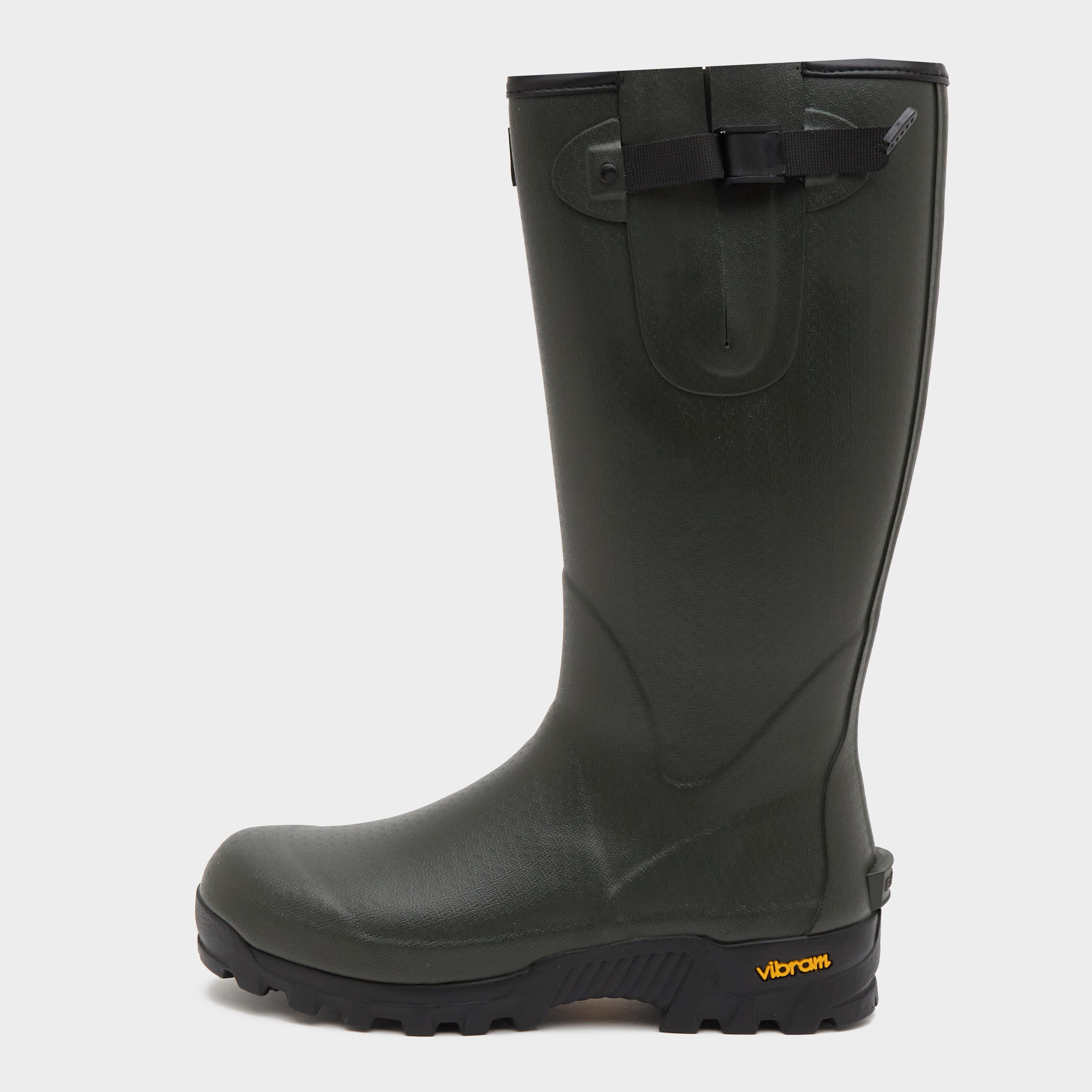 Mens Field Sport Neoprene-Lined Wellington Boots Green