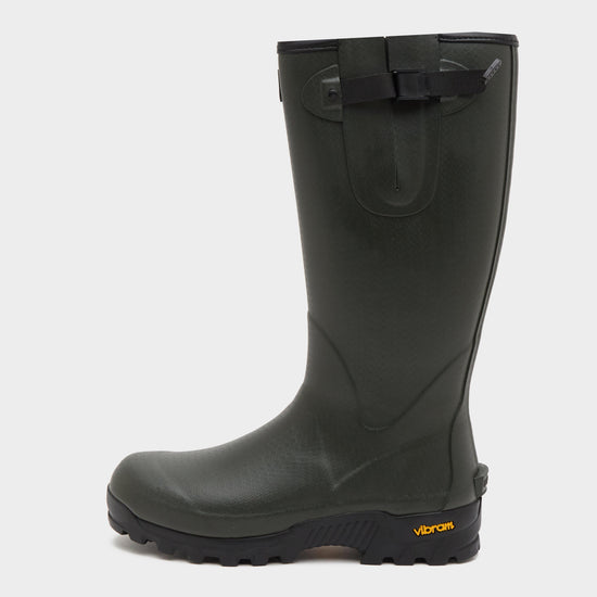 Mens Field Sport Neoprene-Lined Wellington Boots Green