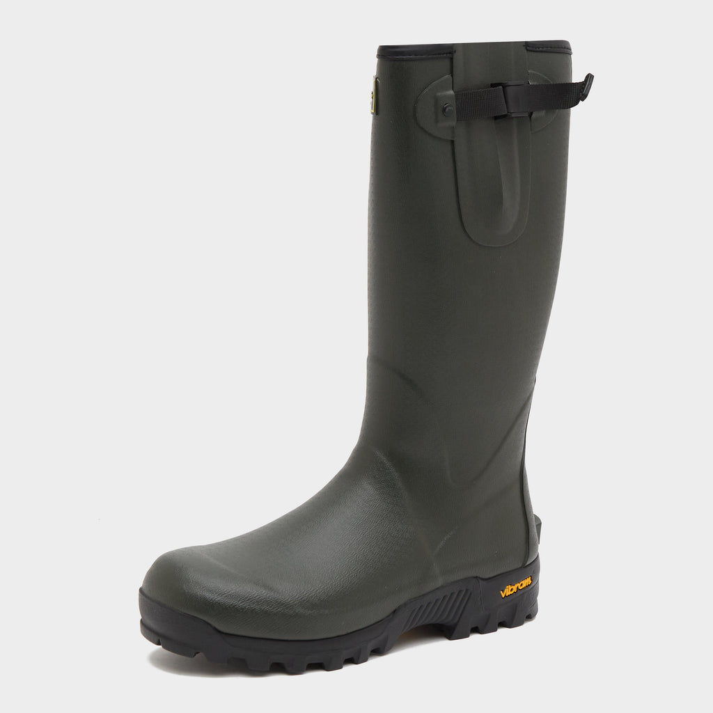 Mens Field Sport Neoprene-Lined Wellington Boots Green