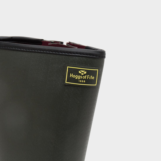 Mens Field Sport Neoprene-Lined Wellington Boots Green