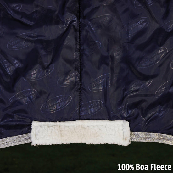 ComFiTec 210D Channel Quilt 250g Medium Weight Standard Neck Stable Rug Navy/Silver/Red