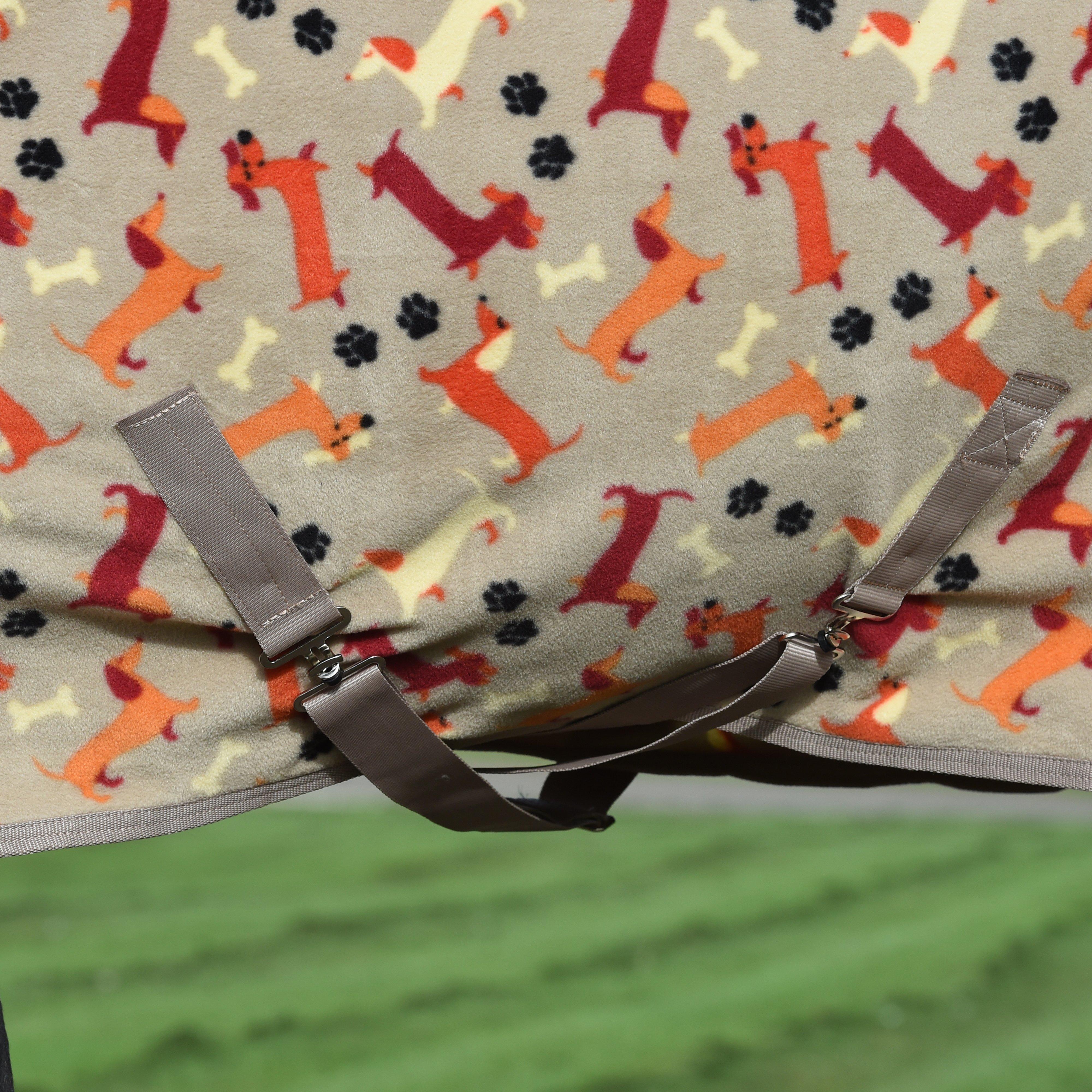 Standard Neck Fleece Cooler Dachshund Print