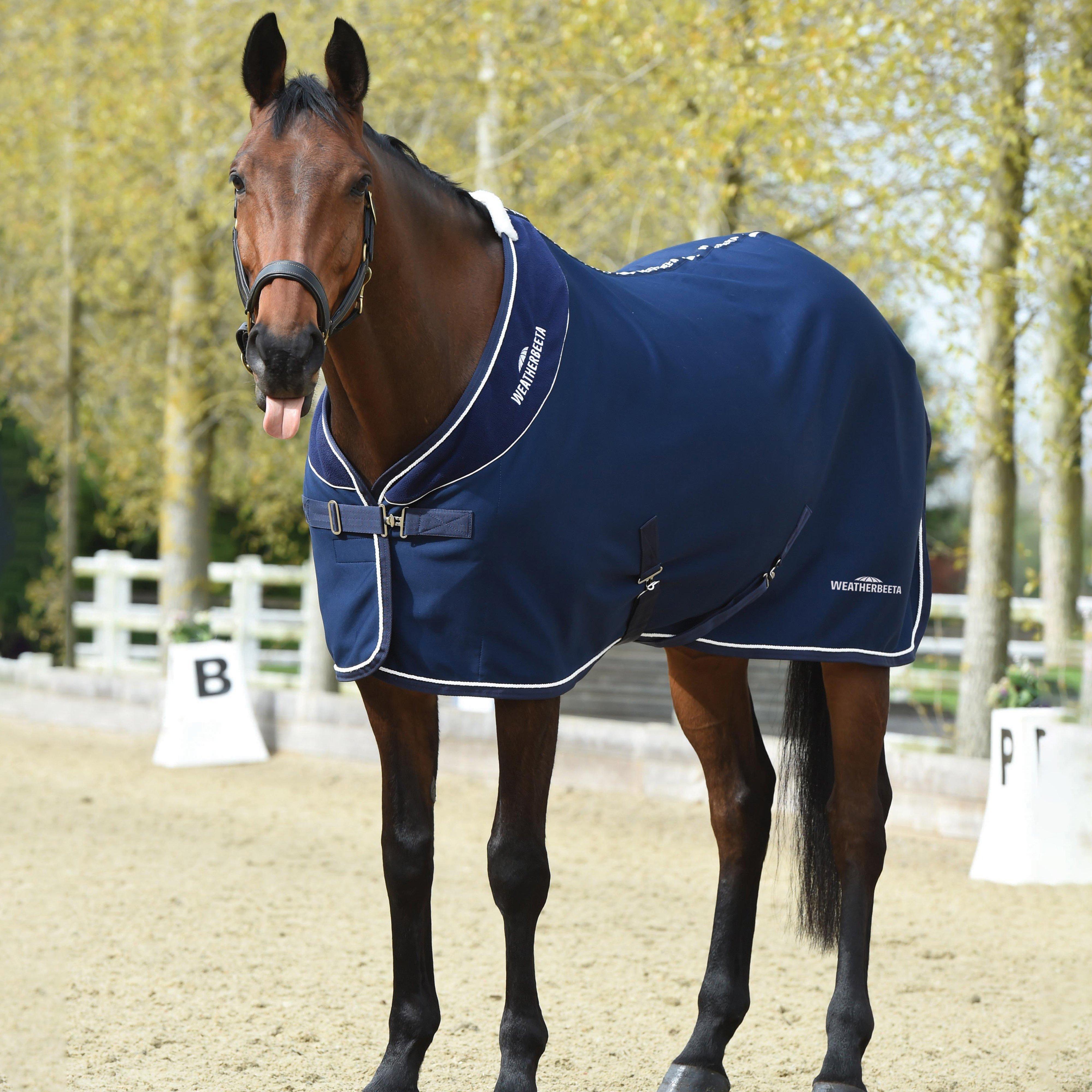 Standard Neck Opulence Show Sheet Navy/White