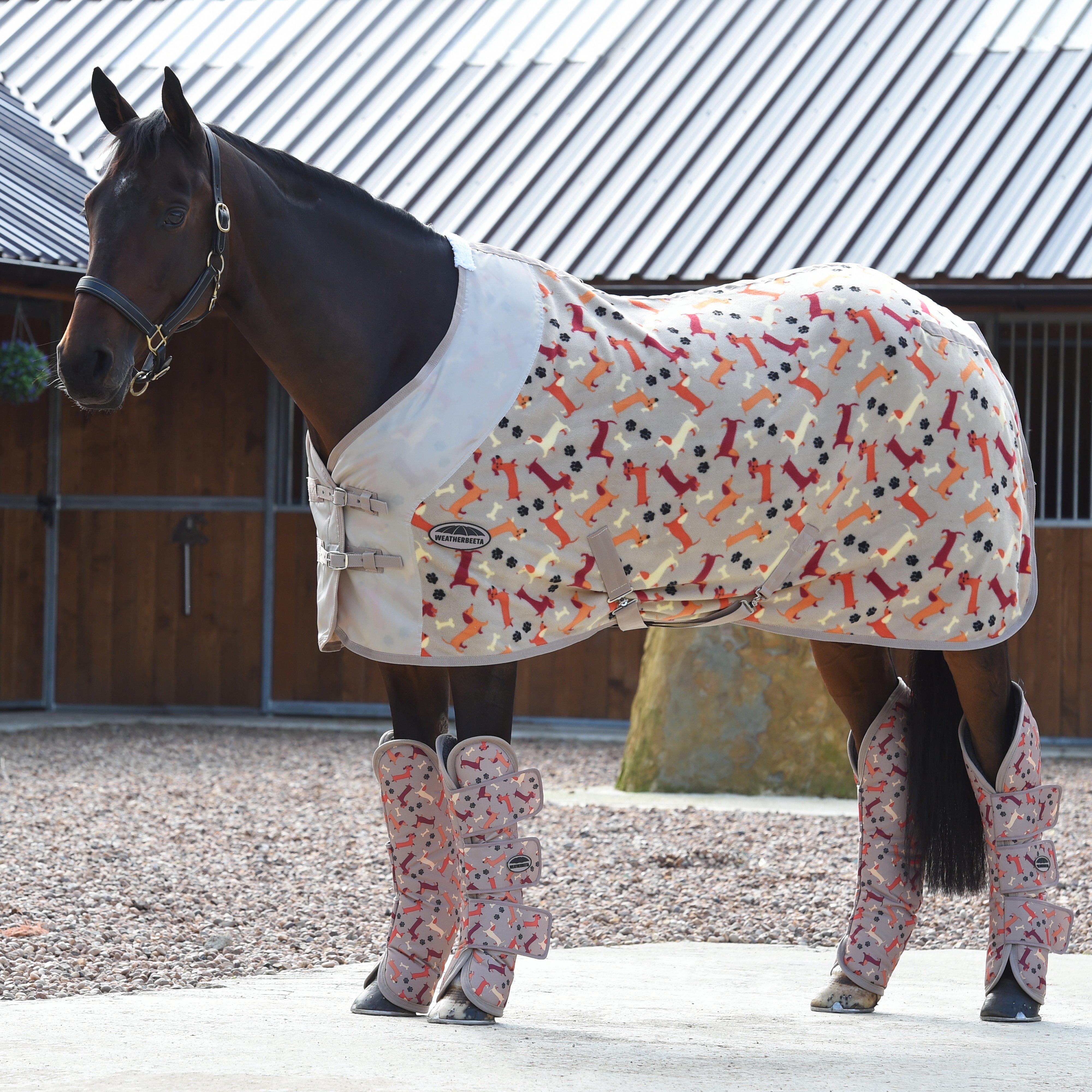 1200D Wide Tab Travel Boots Daschund Print