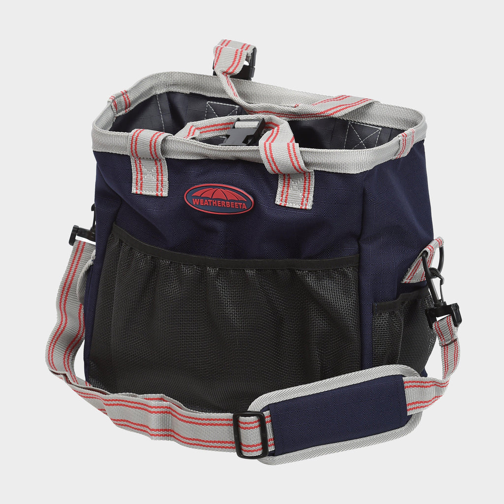 Grooming Tote Bag Navy/Silver/Red