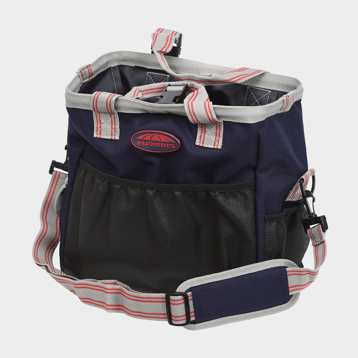Grooming Tote Bag Navy/Silver/Red