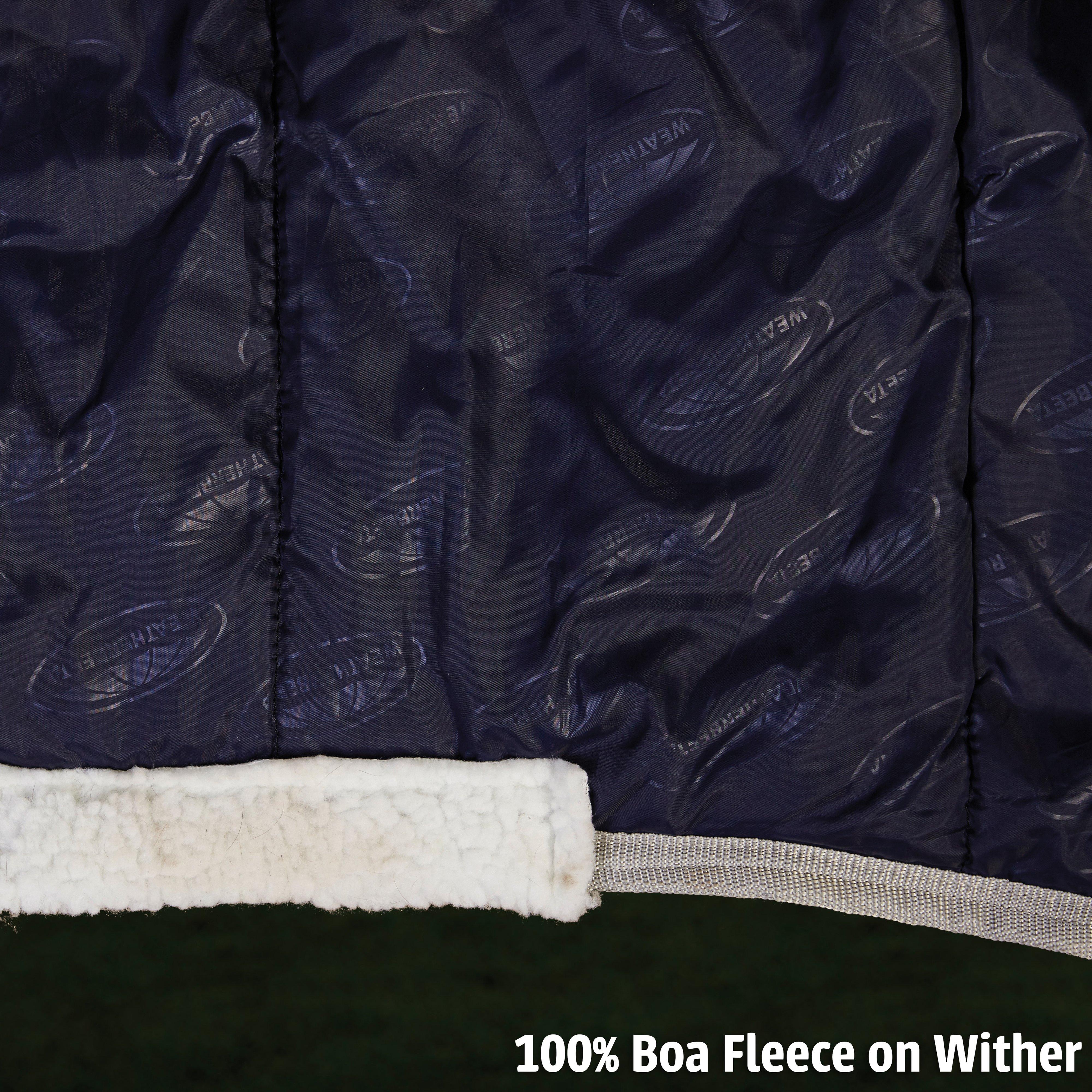 ComFiTec Classic Standard Neck 50g Lite Plus Turnout Rug Red/Silver/Navy