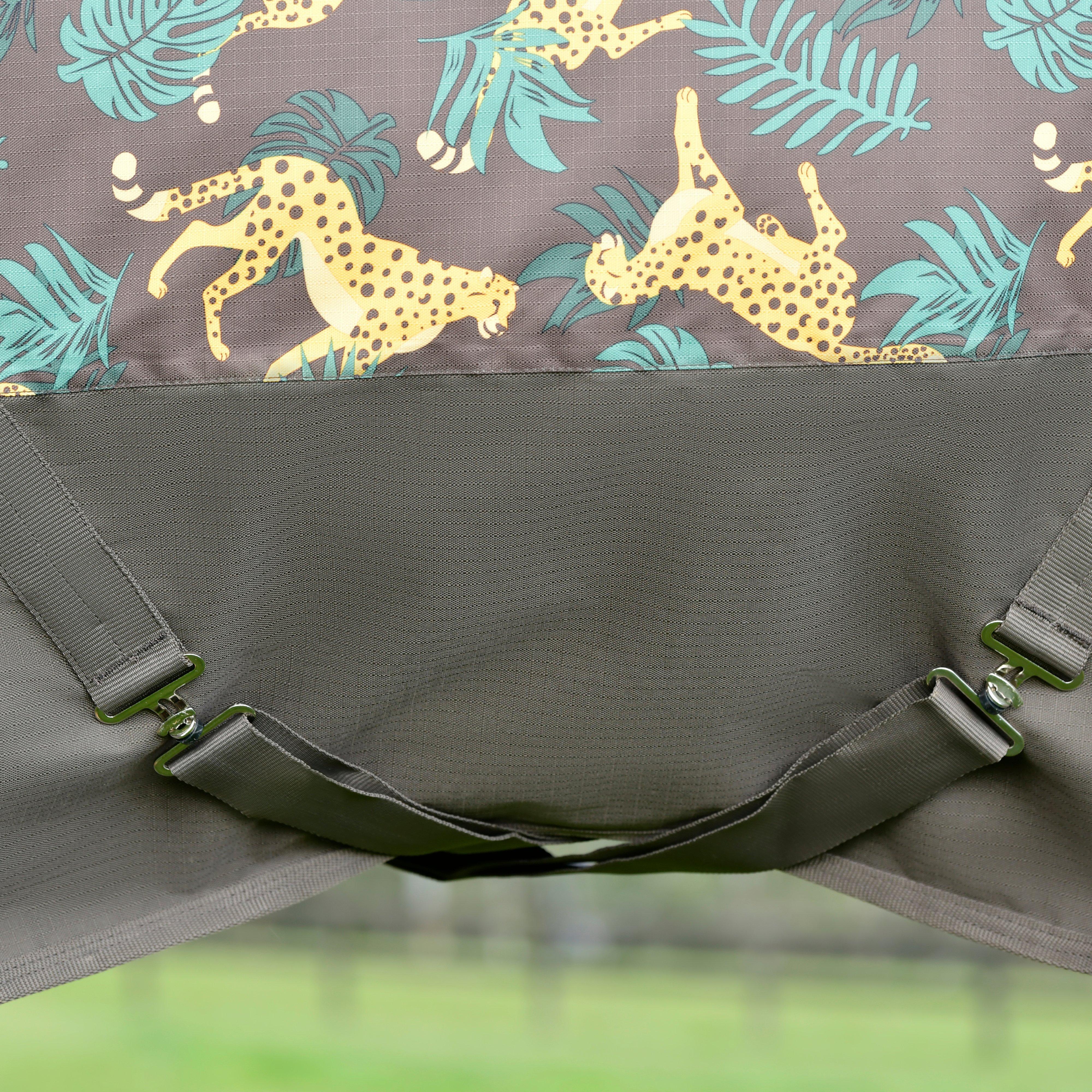 ComFiTec Tyro Combo Neck Medium Weight 200g Turnout Rug Jungle Print