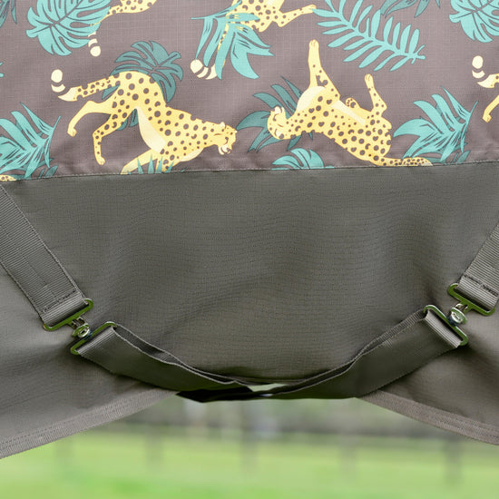 ComFiTec Tyro Combo Neck Medium Weight 200g Turnout Rug Jungle Print