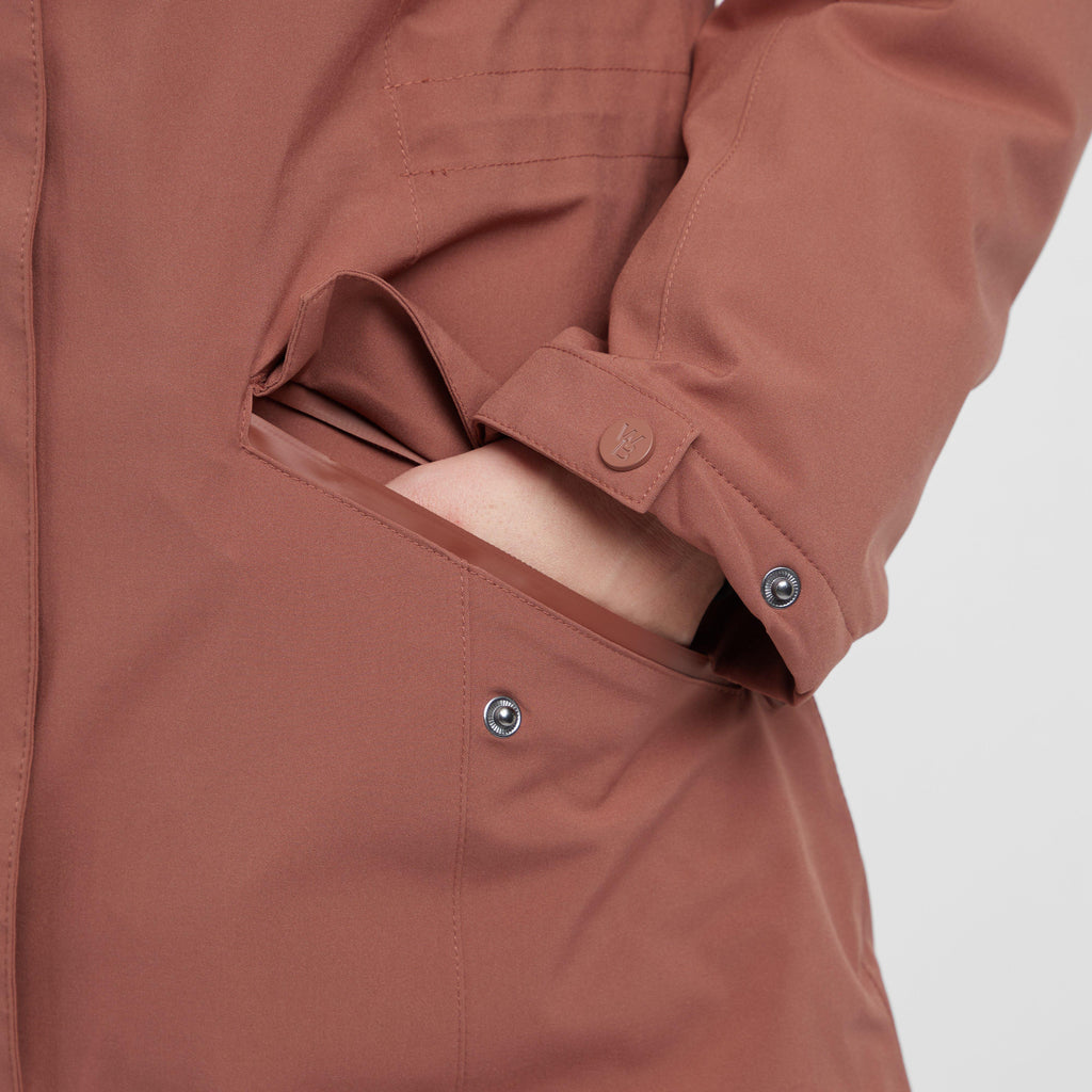 Womens Kayla II Waterproof Jacket Redwood