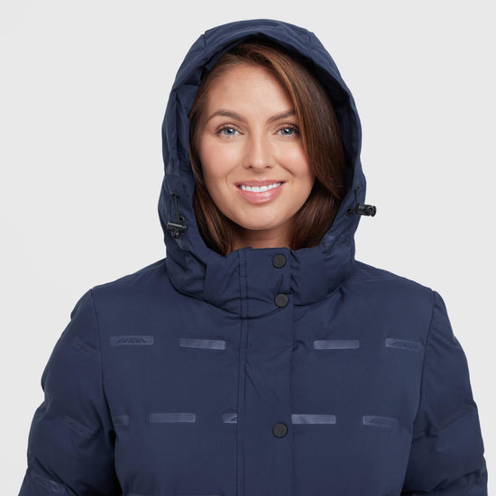 Womens Helsinki Heat Seal Quilted Jacket Navy Iris