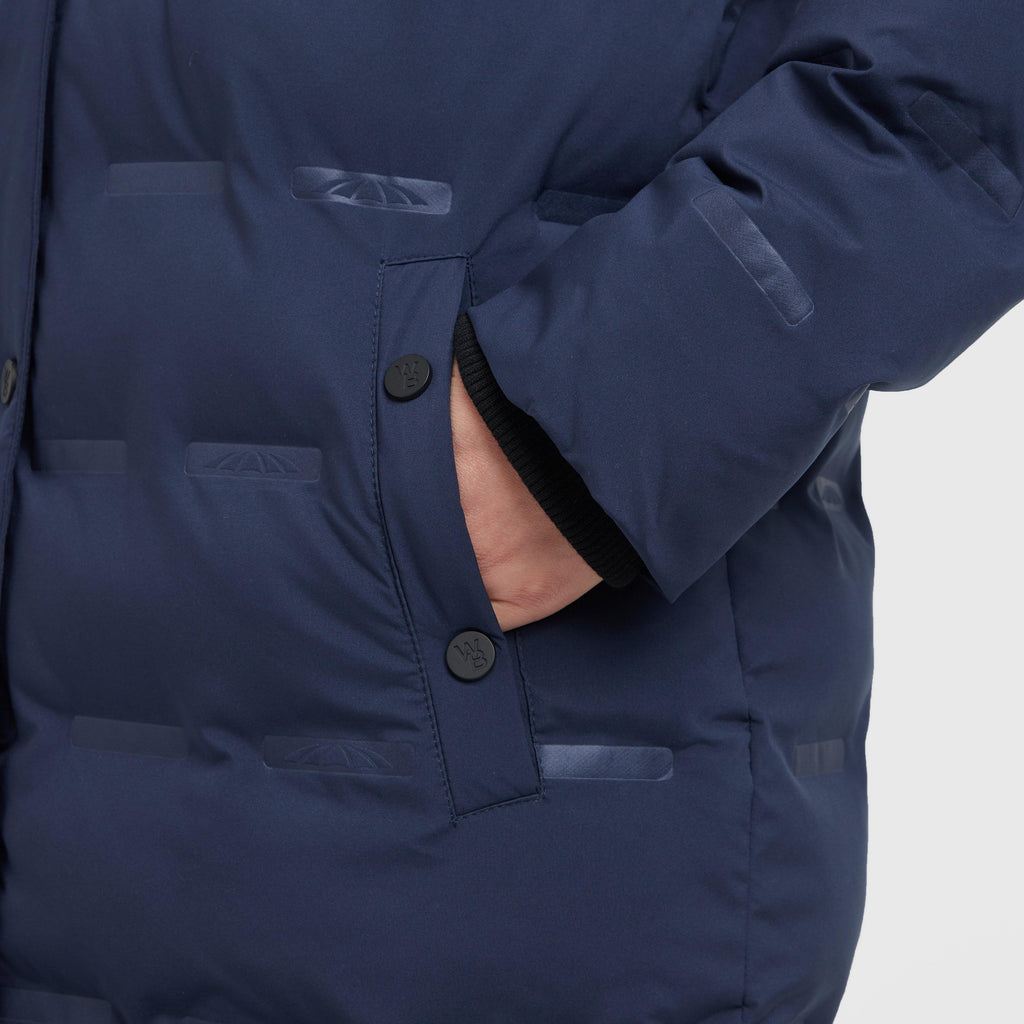 Womens Helsinki Heat Seal Quilted Jacket Navy Iris
