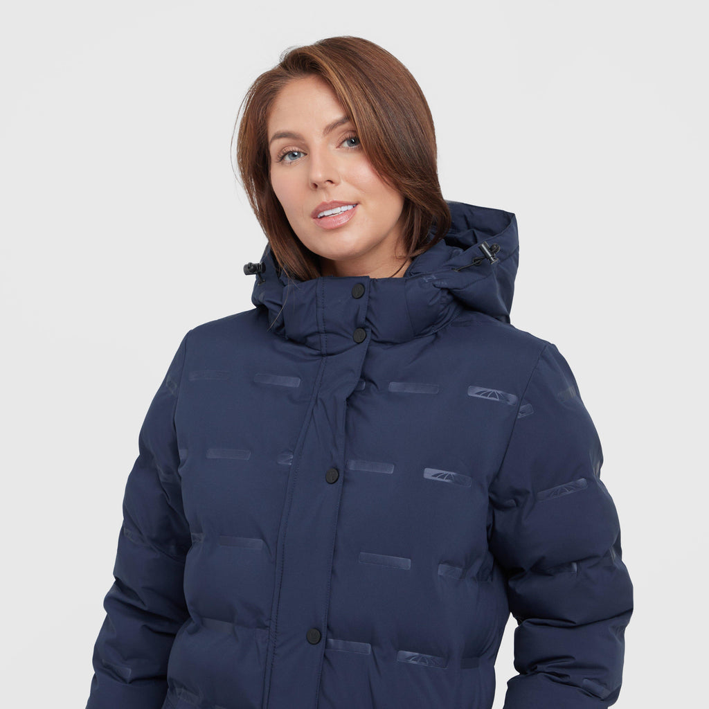 Womens Helsinki Heat Seal Quilted Jacket Navy Iris