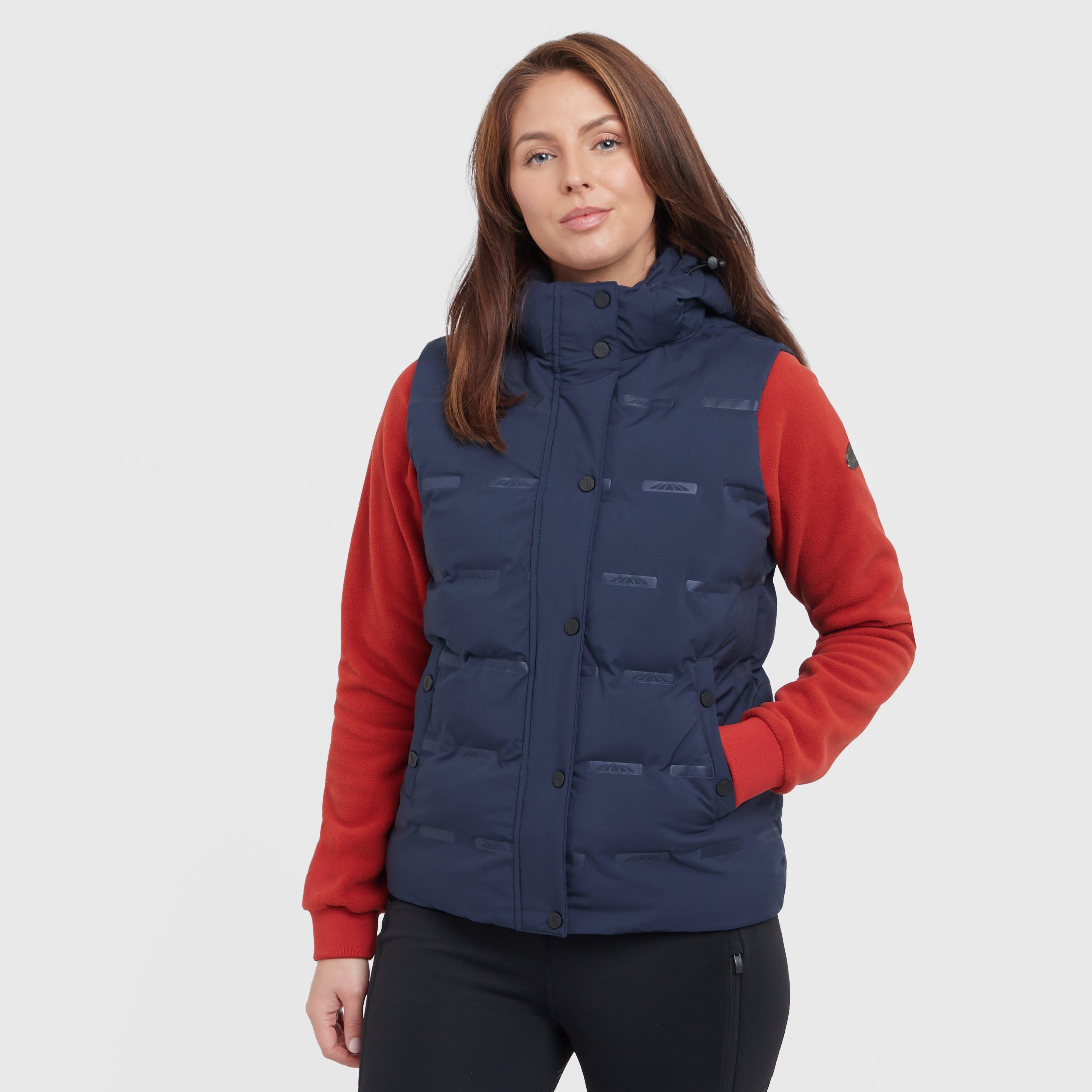Womens Hapur Heat Seal Quilted Vest Navy Iris