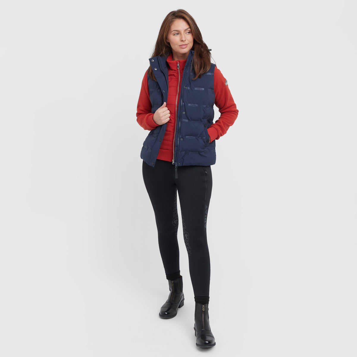 Womens Hapur Heat Seal Quilted Vest Navy Iris