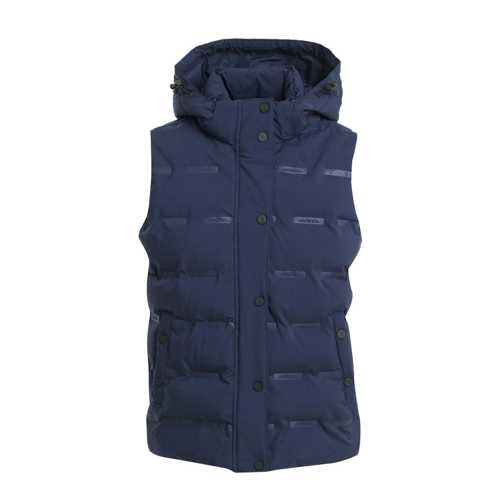 Womens Hapur Heat Seal Quilted Vest Navy Iris