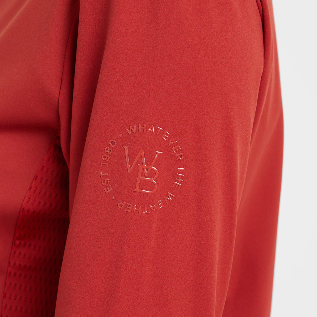 Womens Reno Long Sleeve Riding Top Red Ochre