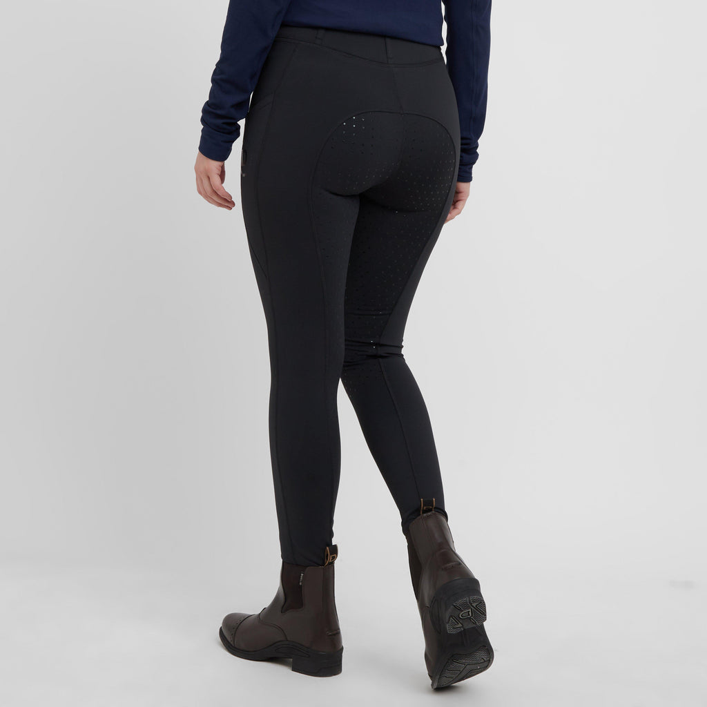 Womens Thermal Riding Tights Black