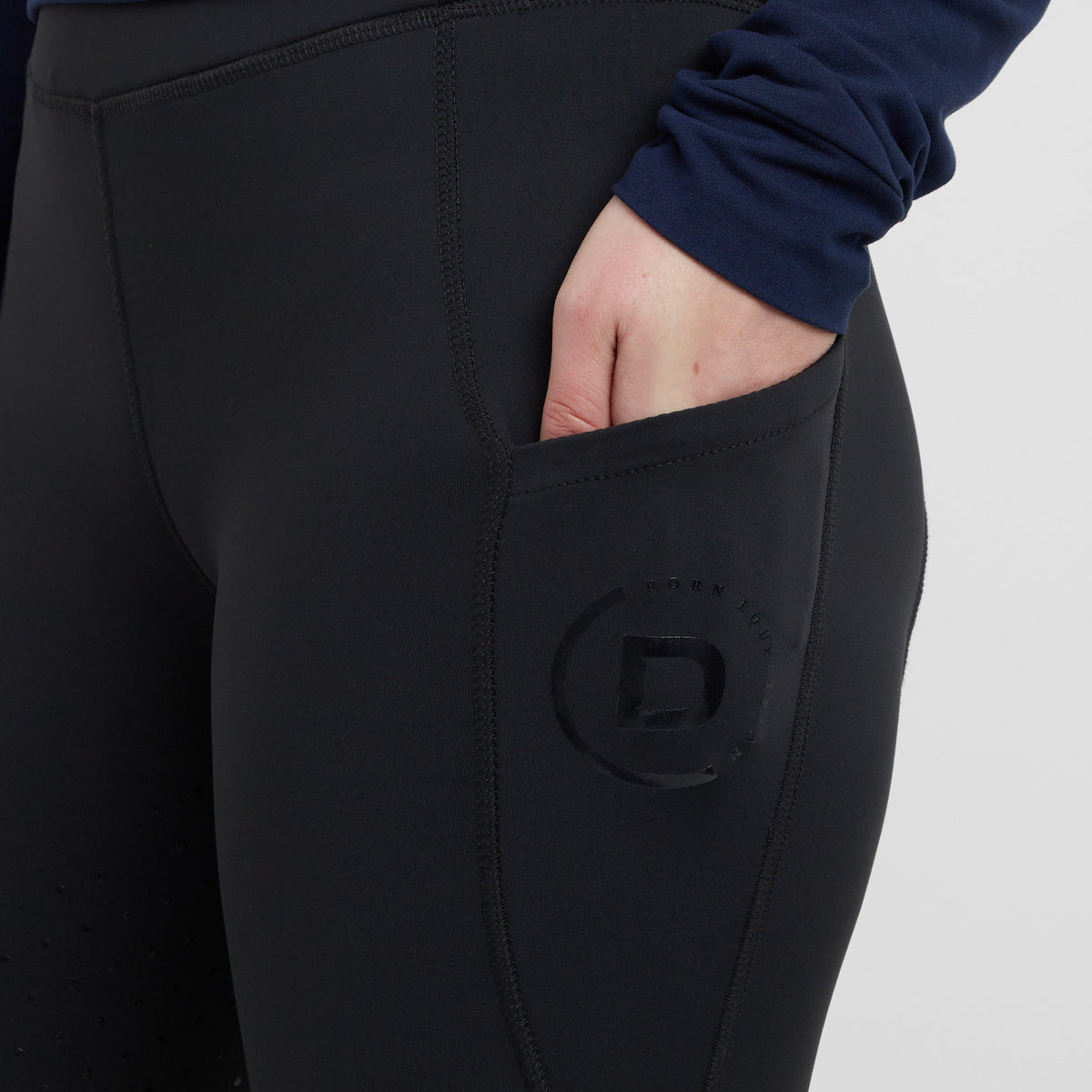 Womens Thermal Riding Tights Black
