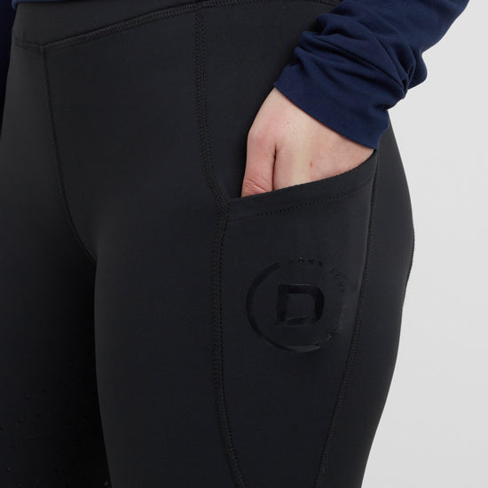Womens Thermal Riding Tights Black