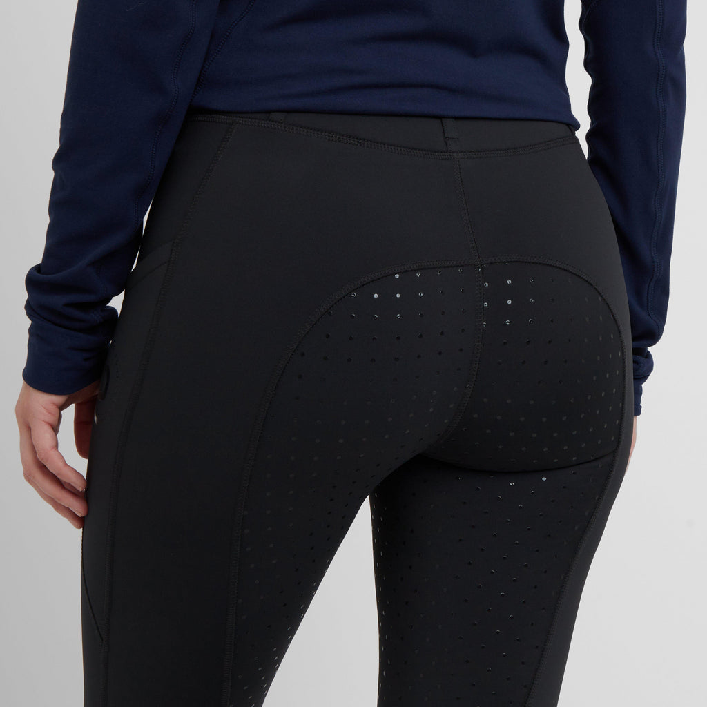 Womens Thermal Riding Tights Black
