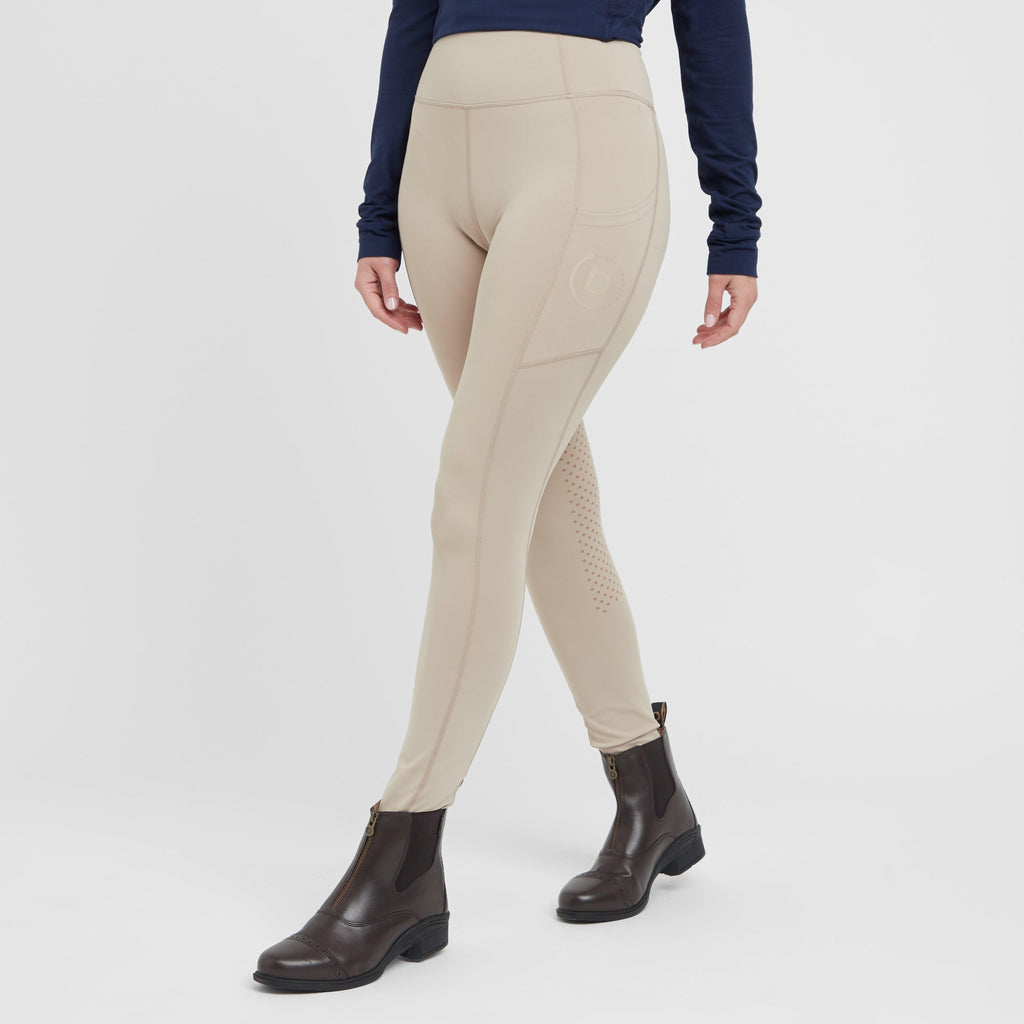 Womens Everyday Riding Tights Beige