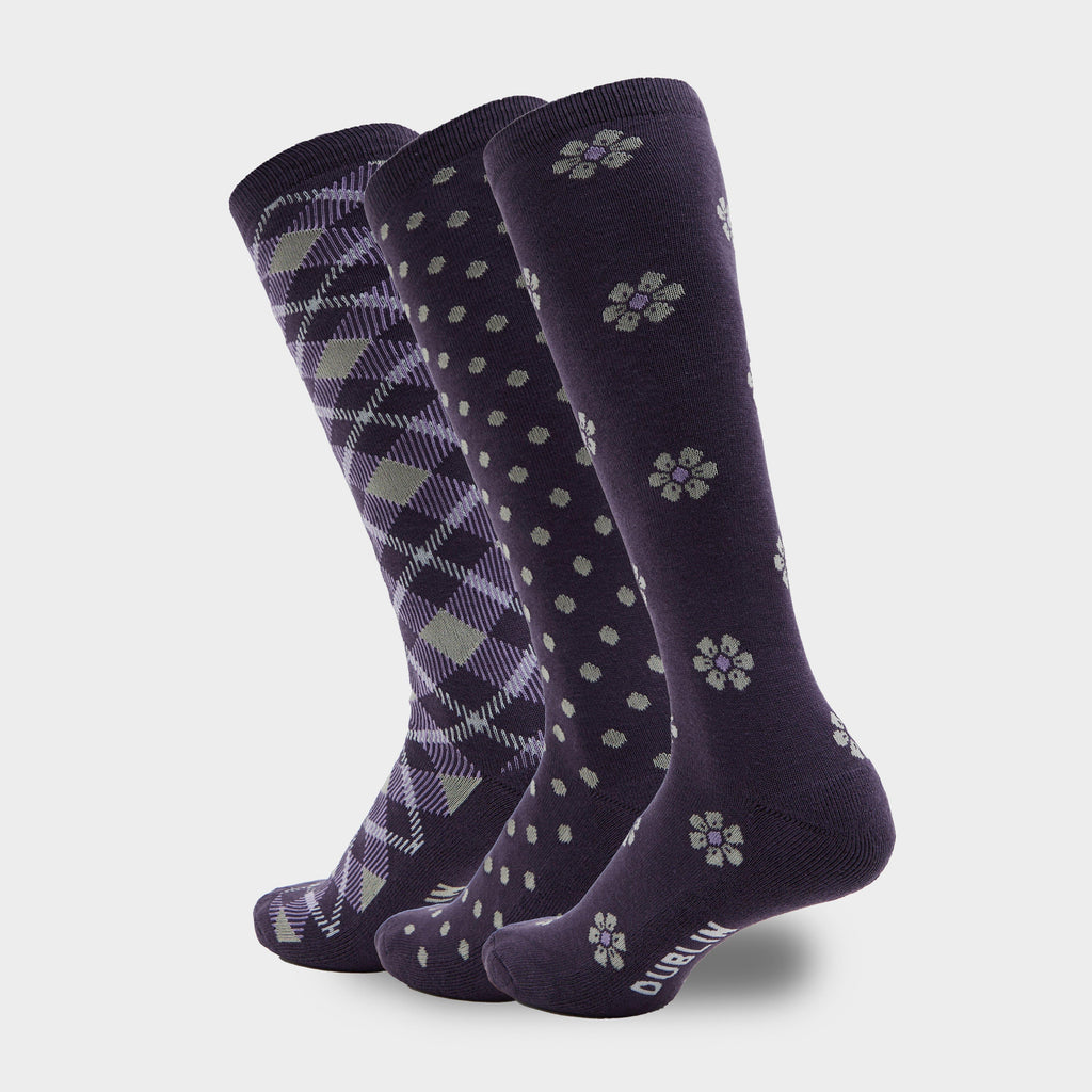 3 Pack Socks Plum Perfect