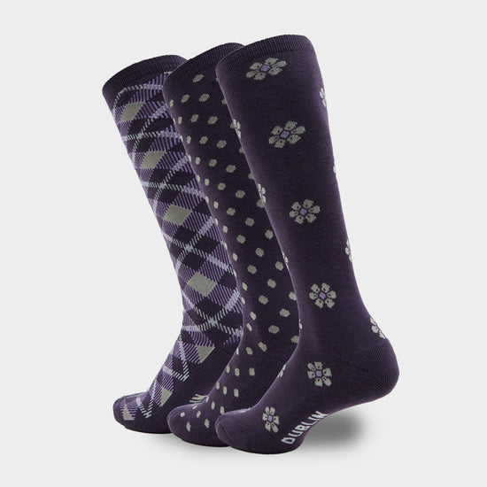 3 Pack Socks Plum Perfect