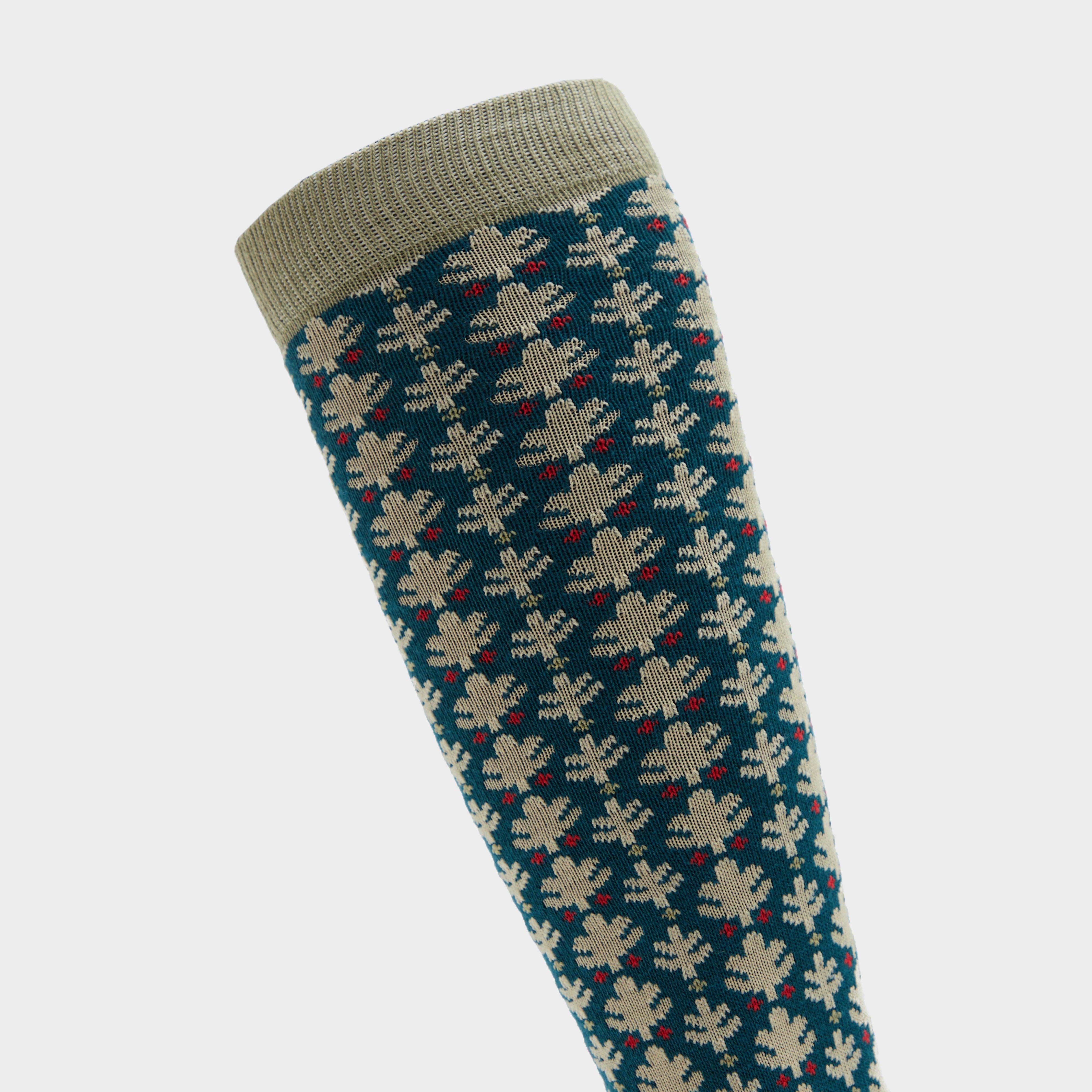 Single Pack Socks Green Leaf