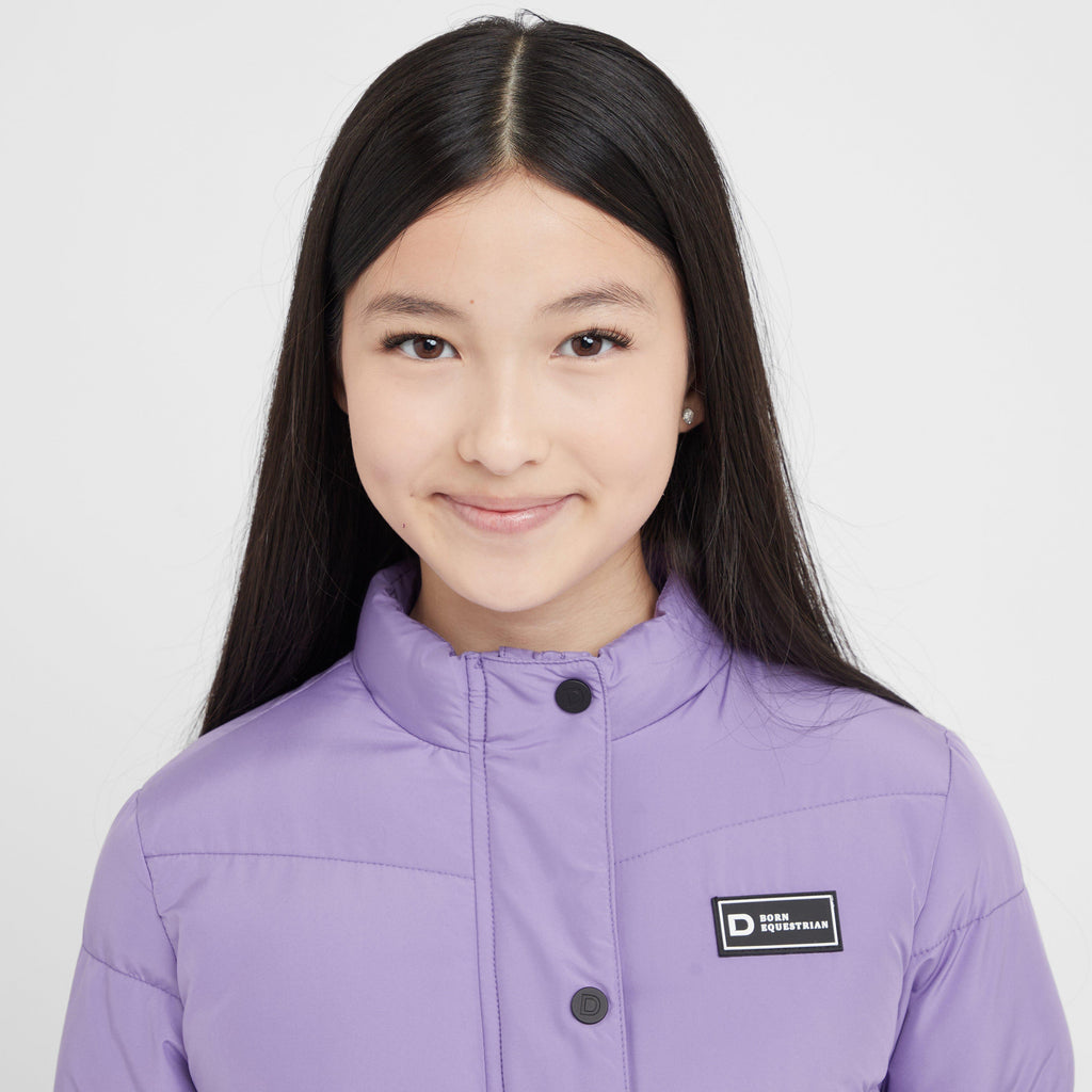 Kids Polly Everyday Puffer Jacket Paisley Purple