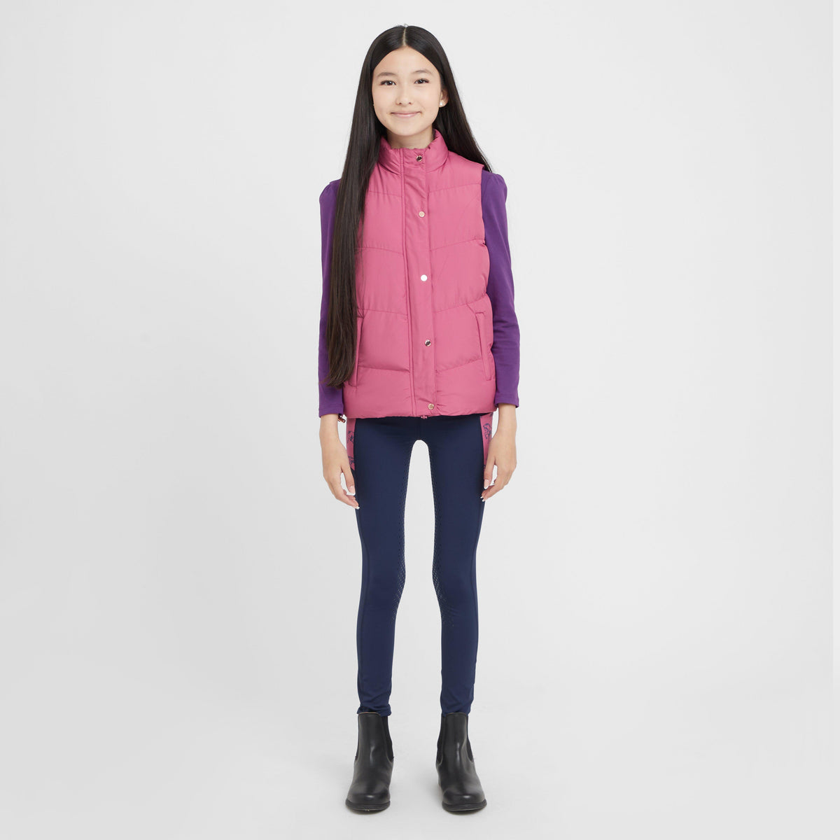 Kids Patrice Everyday Puffer Vest Red Violet