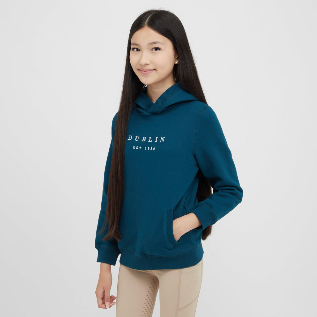 Kids Lilah Lurex Logo Hoodie Legion Blue/Silver
