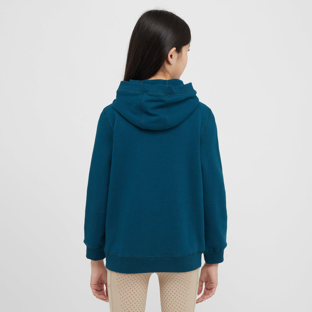Kids Lilah Lurex Logo Hoodie Legion Blue/Silver