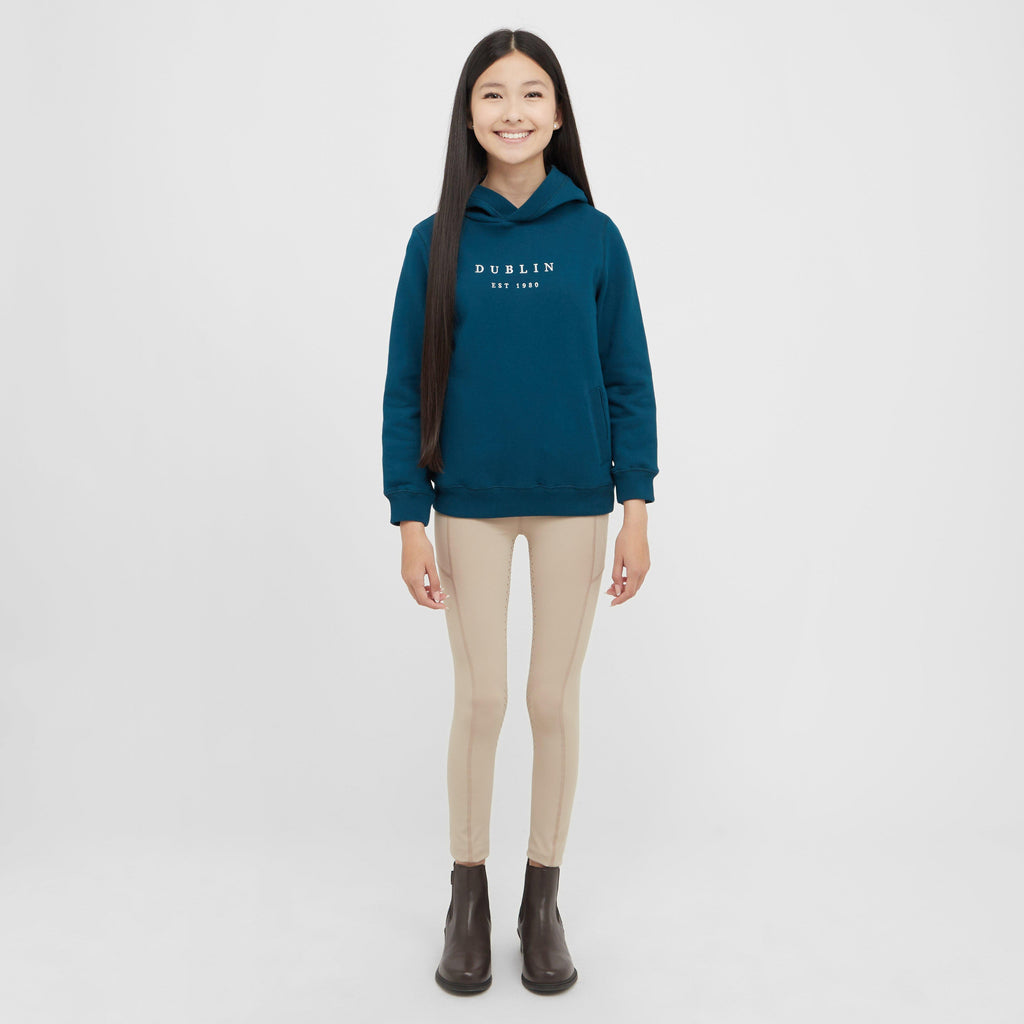 Kids Lilah Lurex Logo Hoodie Legion Blue/Silver