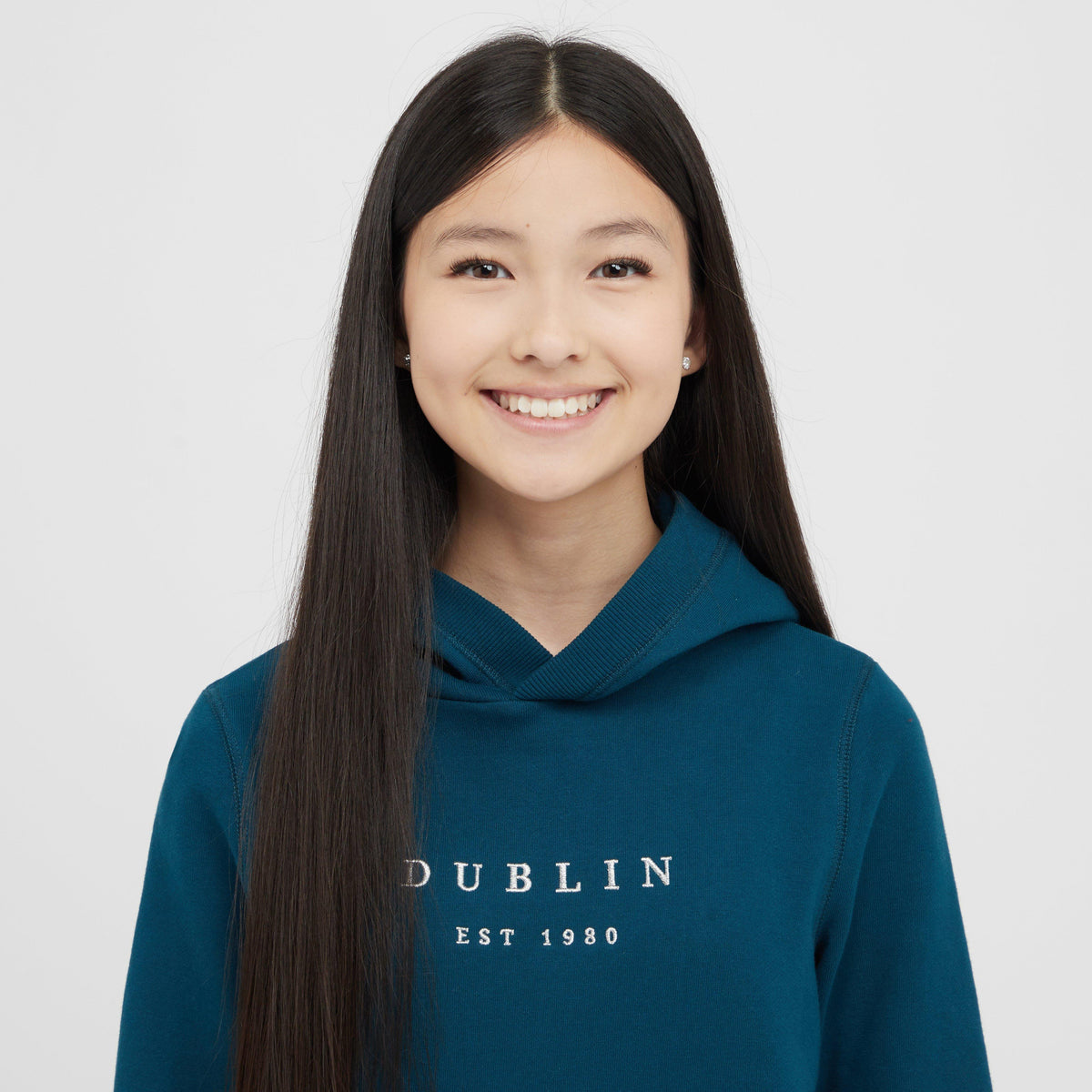 Kids Lilah Lurex Logo Hoodie Legion Blue/Silver