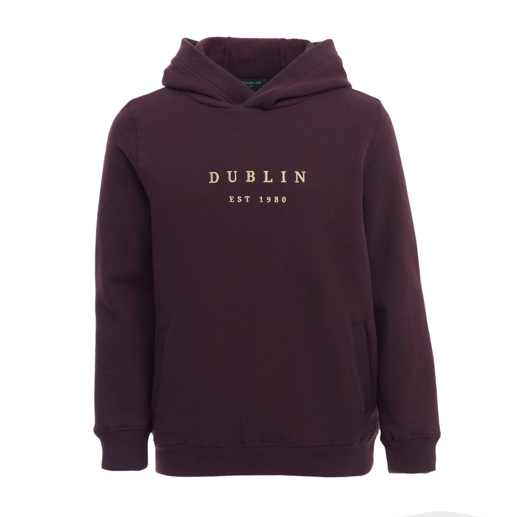 Kids Lilah Lurex Logo Hoodie Plum Perfect/Rose Gold