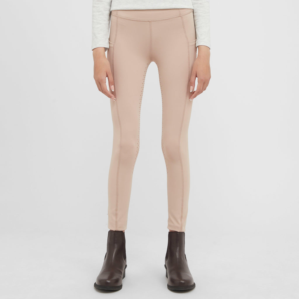 Kids Everyday Riding Tights Beige